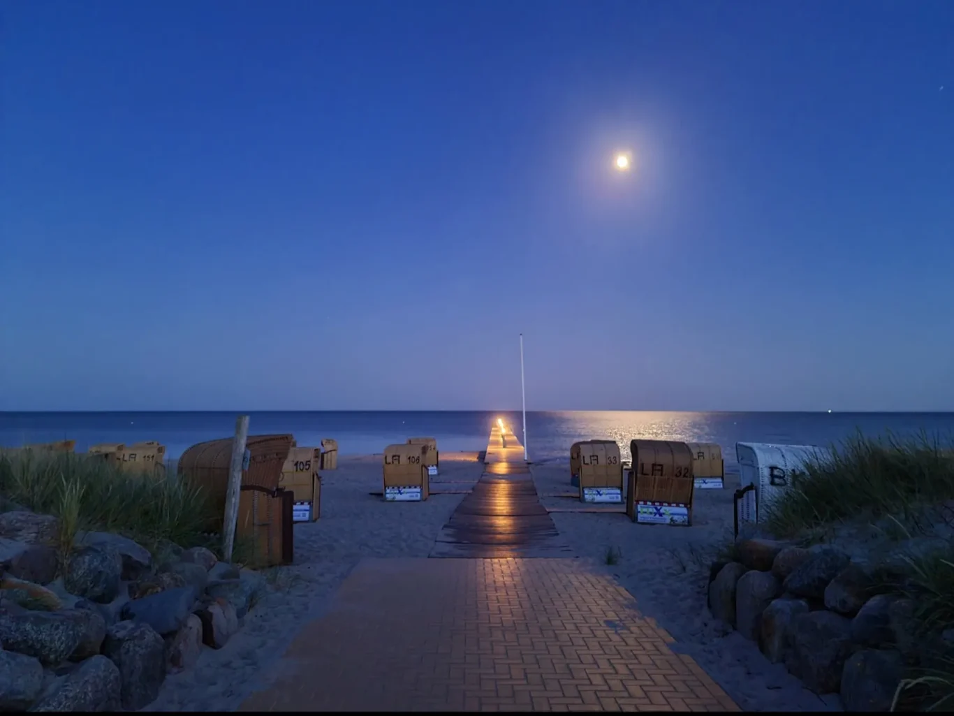 Südstrand Abendstimmung am Südstrand Fehmarn