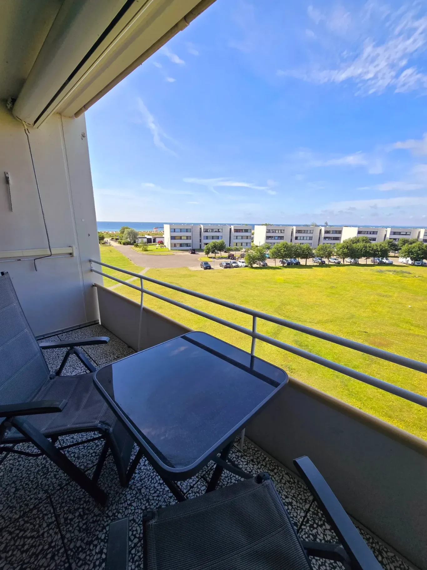 Balkon mit Ausblick am Südstrand Fehmarn