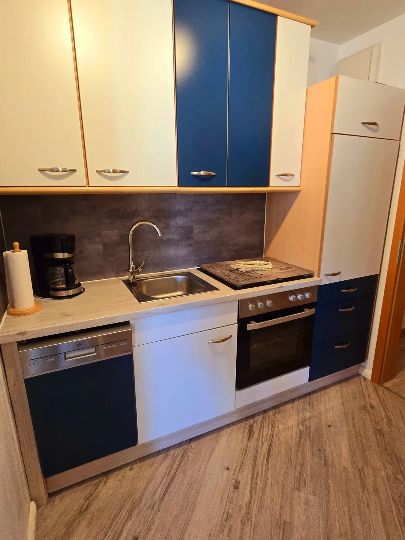 Küchenzeile Küche in Ferienwohnung am Südstrand Fehmarn