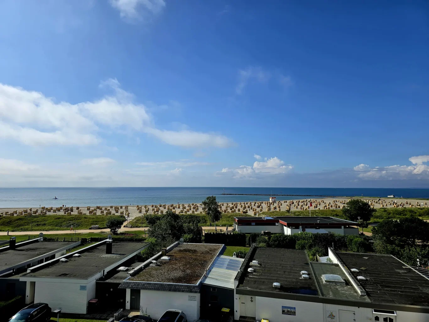 Ausblick Ausblick auf Ostsee und Südstrand von Ferienwohnung auf Fehmarn