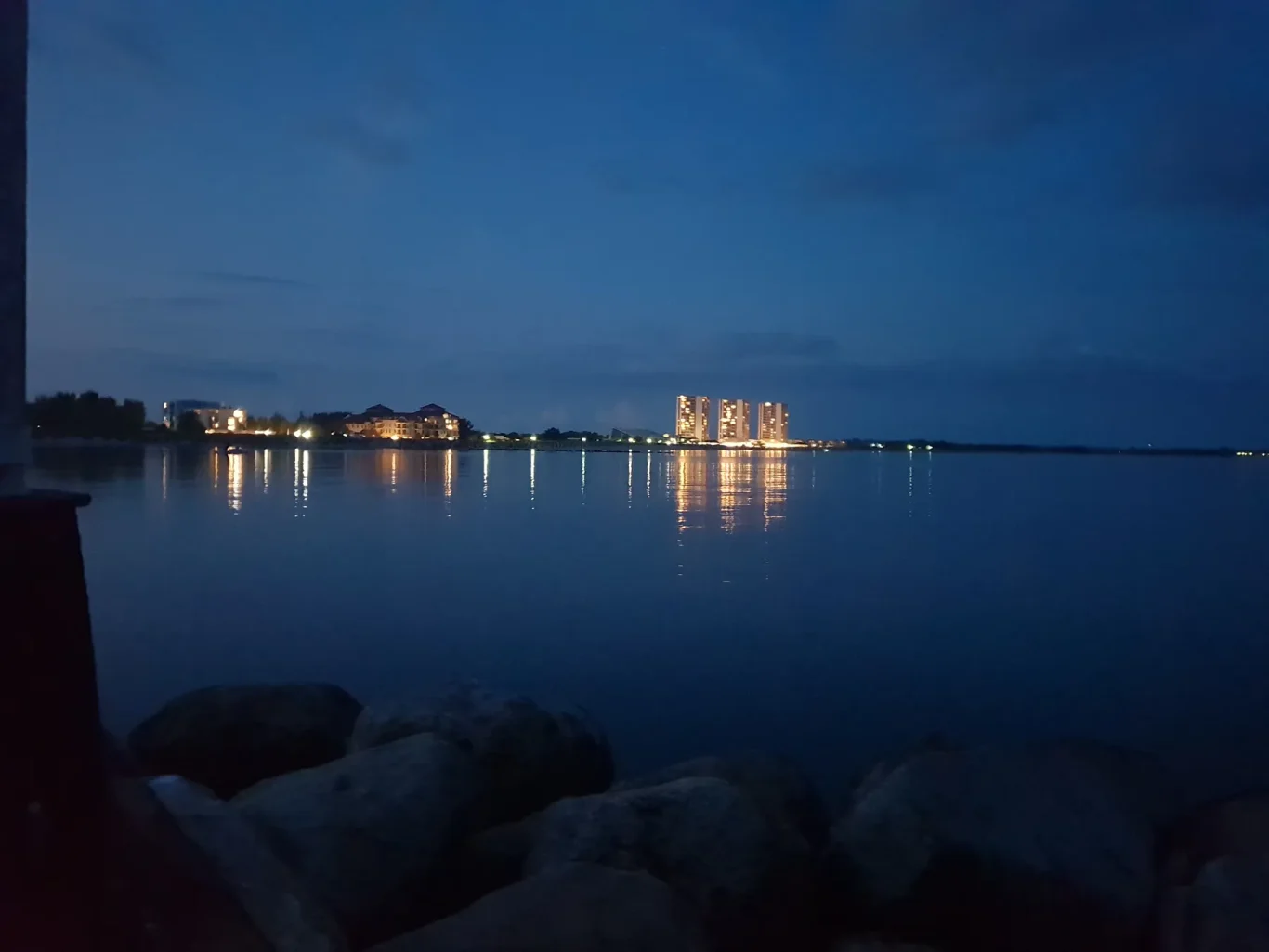 Südstrand Ostseeblick bei Nacht auf Fehmarn