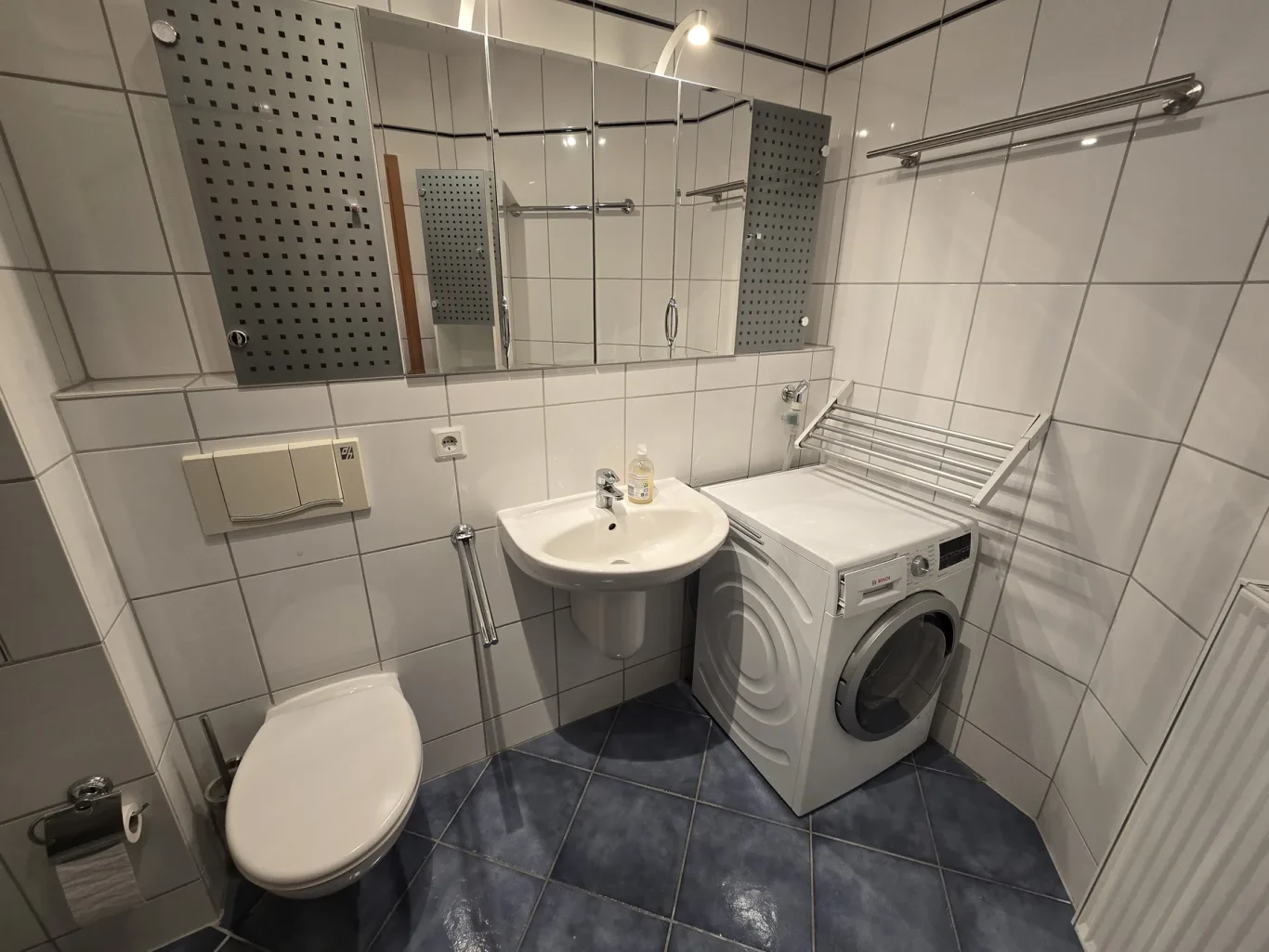 Badezimmer mit Dusche auf Fehmarn