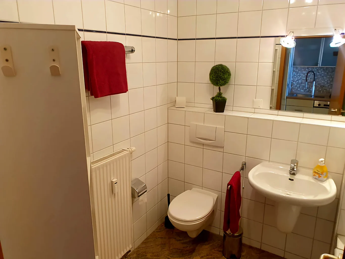 Badezimmer Badezimmer mit Dusche in Ferienwohnung auf Fehmar