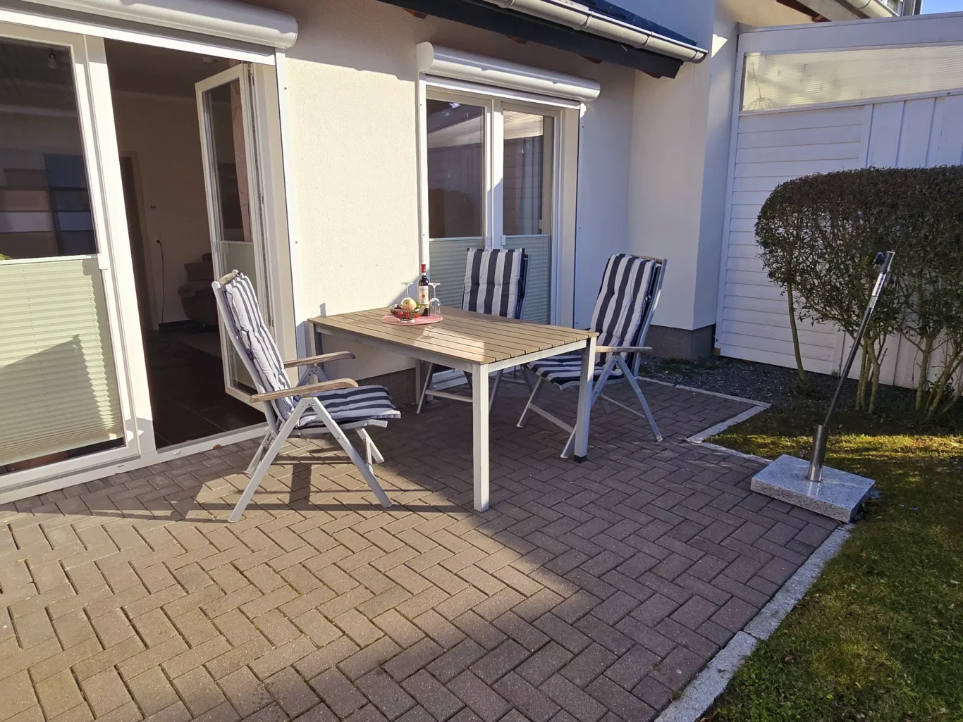Terrasse Terrasse mit Sitzmöbeln auf Fehmarn