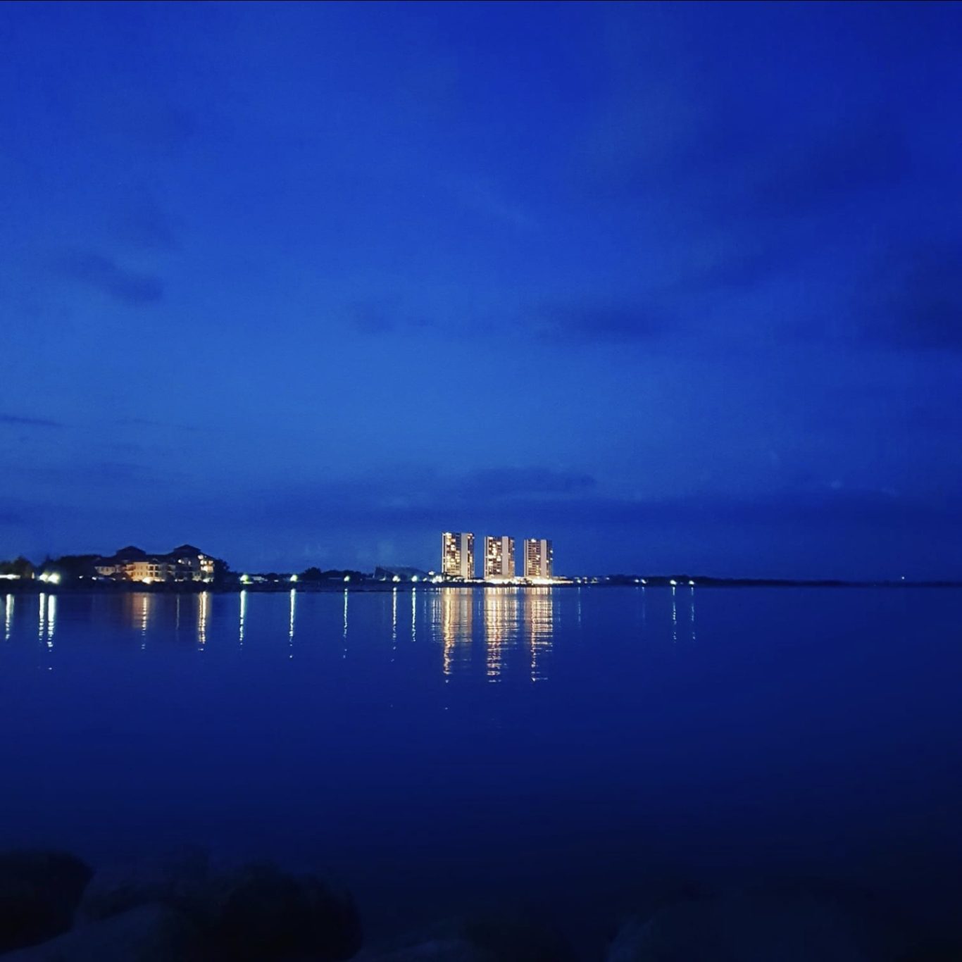 Südstrand bei Nacht