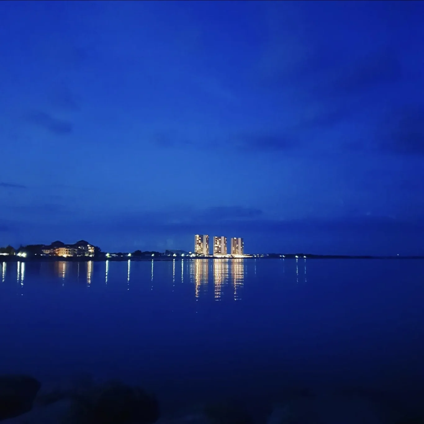 Südstrand Ostseeblick bei Nacht auf Fehmarn
