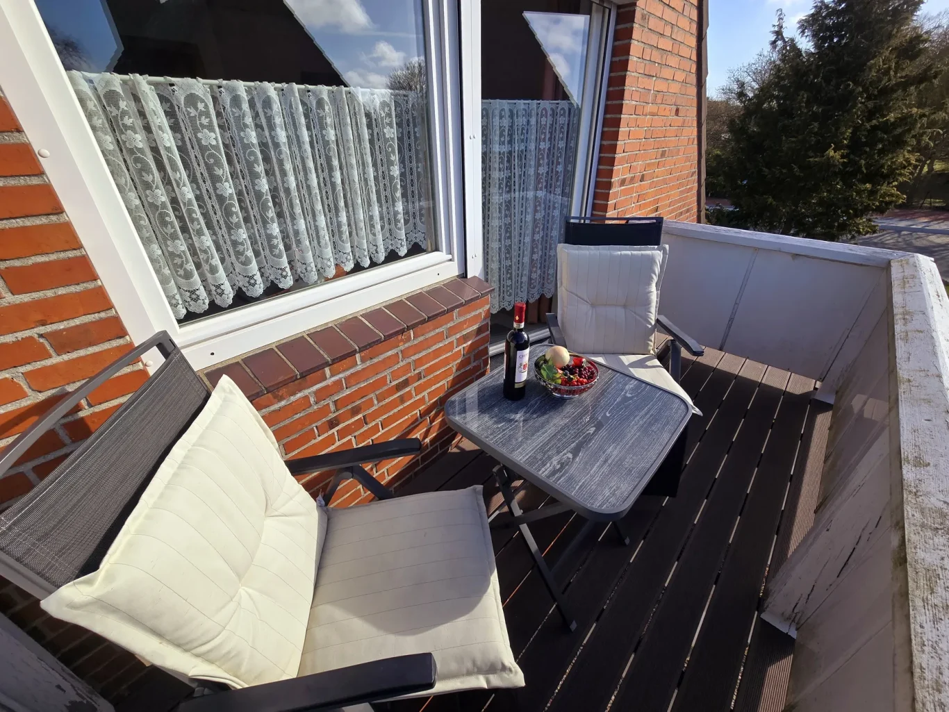 Balkon Balkon mit Sitzplatz auf Fehmarn