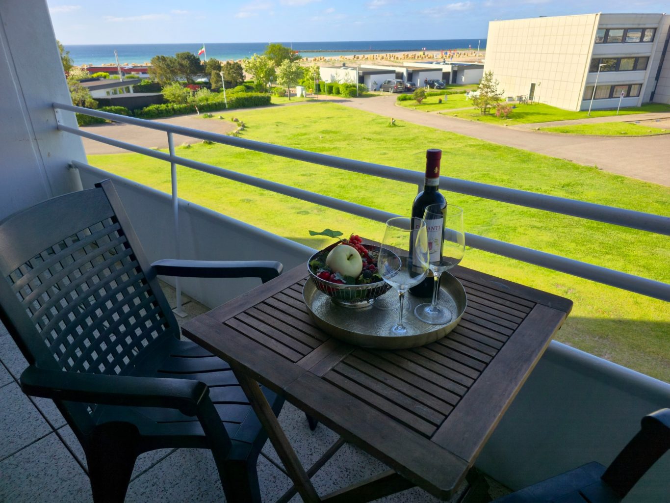 Balkon Balkon mit Ausblick am Südstrand Fehmarn