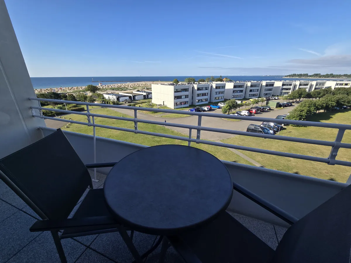 Balkon mit Ostseeblick Balkon mit Ostseeblick am Südstrand Fehmarn