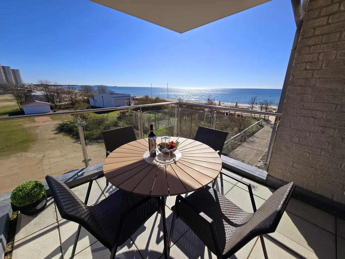 Balkon Balkon mit Ostseeblick am Südstrand Fehmarn