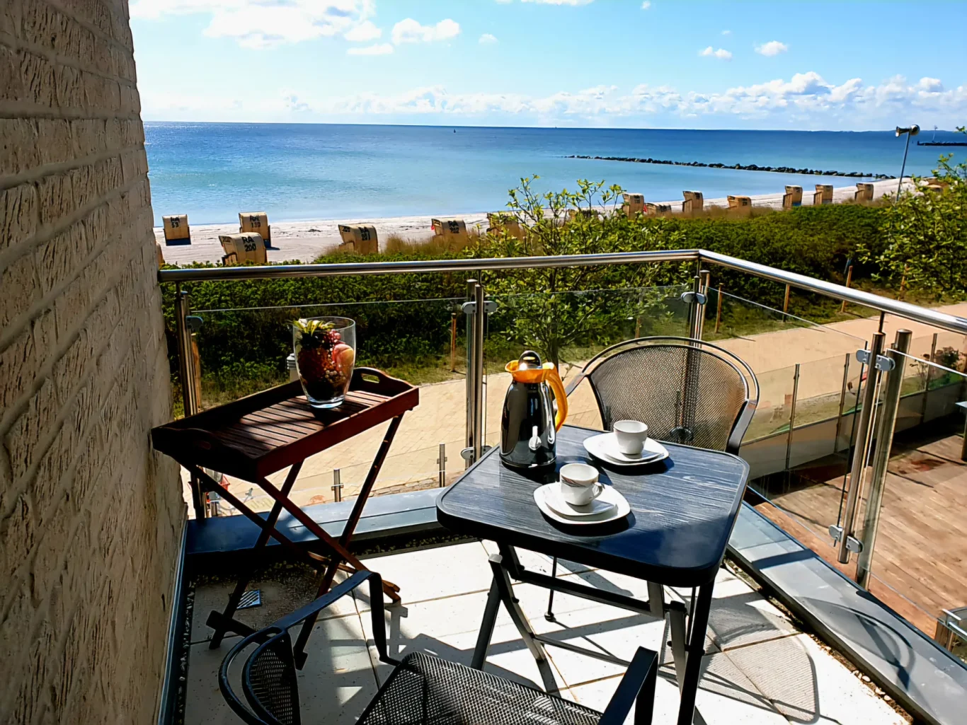 Balkon Balkon mit Ostseeblick am Südstrand Fehmarn