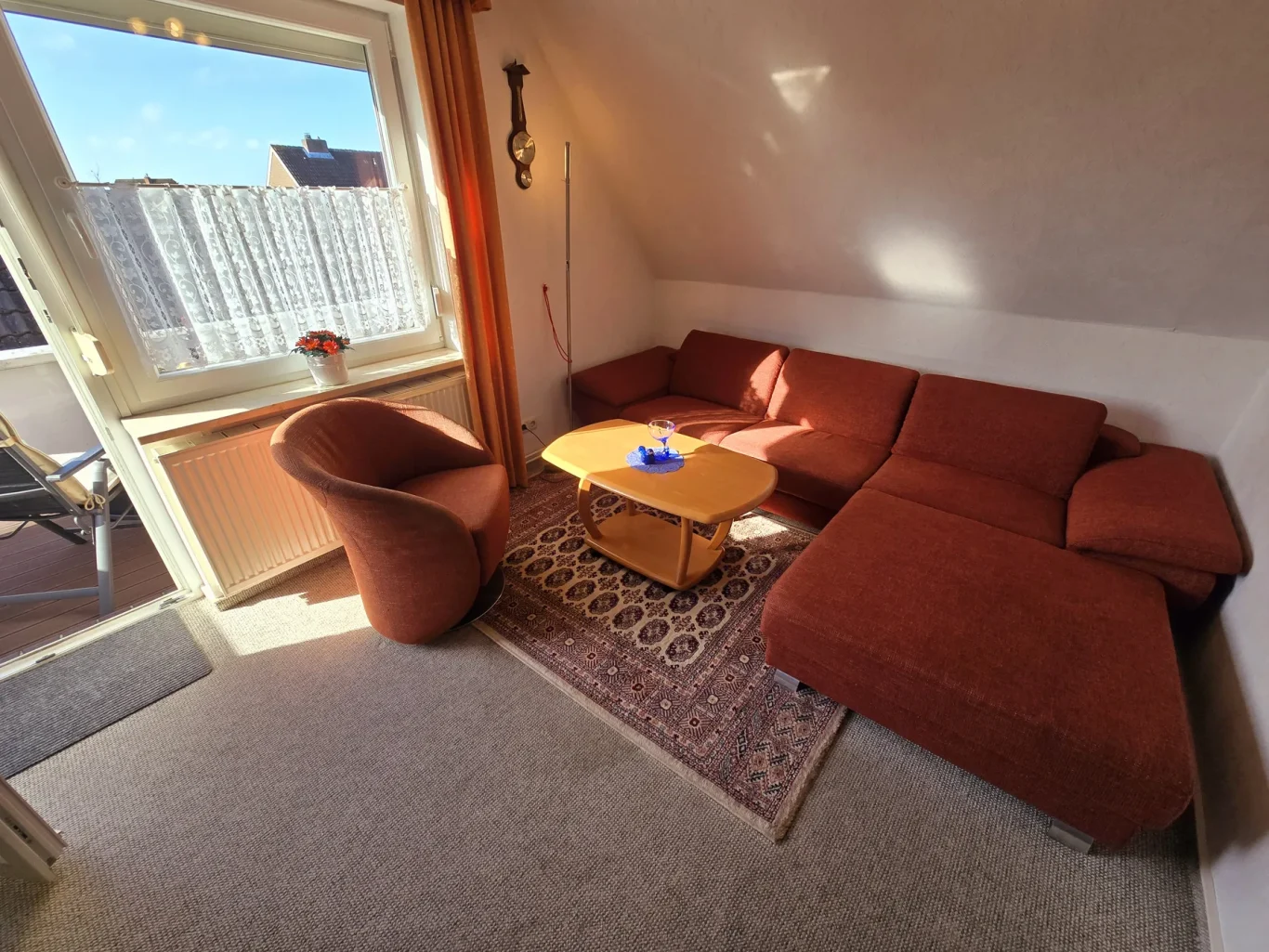 Wohnzimmer Wohnzimmer mit Sitzecke auf Fehmarn