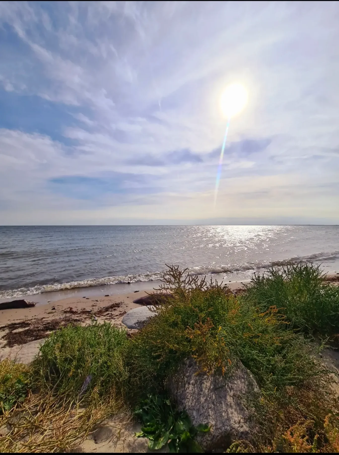 Wulfen Ostseeküste auf Fehmarn bei sonnigem Wetter